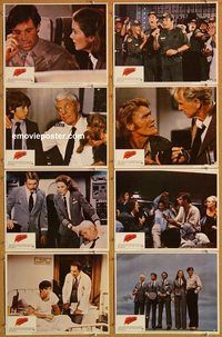 e833 AIRPLANE 2 8 vintage movie lobby cards '82 Robert Hays, Lloyd Bridges