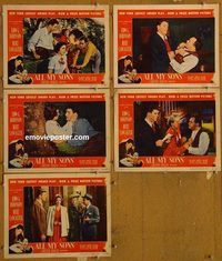 e532 ALL MY SONS 5 vintage movie lobby cards '48 Robinson, Lancaster