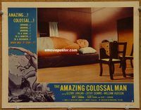 d016 AMAZING COLOSSAL MAN vintage movie lobby card #2 '57 Bert I. Gordon