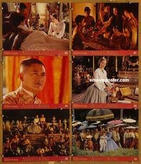 e618 ANNA & THE KING 6 vintage movie lobby cards99 Jodie Foster, Chow Yun-Fat