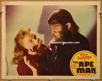 d001 APE MAN #2 vintage movie lobby card '43 great Bela Lugosi close up!