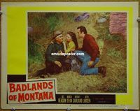 d036 BADLANDS OF MONTANA vintage movie lobby card #2 '57 Rex Reason, western!
