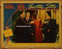 d045 BEDTIME STORY vintage movie lobby card '41 Fredric March, Loretta Young