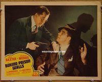 d046 BEHIND PRISON WALLS vintage movie lobby card '43 really cool image!