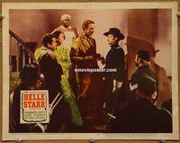 d047 BELLE STARR vintage movie lobby card #8 R48 Gene Tierney, Randolph Scott