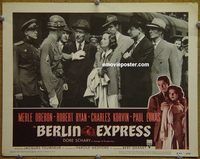 d048 BERLIN EXPRESS vintage movie lobby card #4 R55 Merle Oberon, Ryan, Lukas