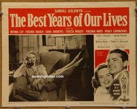 d049 BEST YEARS OF OUR LIVES vintage movie lobby card R54 Virginia Mayo