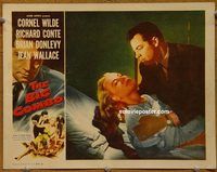 d055 BIG COMBO vintage movie lobby card '55 Cornel Wilde, classic film noir!