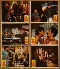 e628 BLACK BIRD 6 vintage vintage movie lobby cards '75 George Segal