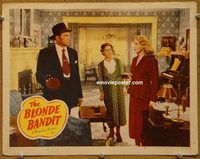 d074 BLONDE BANDIT vintage movie lobby card #8 '49 bad girl Dorothy Patrick!