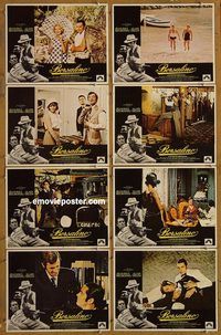 e837 BORSALINO 8 vintage movie lobby cards '70 Belmondo, Alain Delon