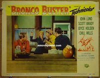 d103 BRONCO BUSTER vintage movie lobby card #8 '52 John Lund, rodeo, Brady