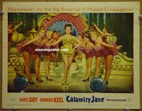 d113 CALAMITY JANE vintage movie lobby card #4 '53 sexy showgirls!