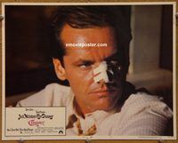 d138 CHINATOWN vintage movie lobby card #5 '74 Jack Nicholson close up!