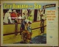 d142 CITY BENEATH THE SEA vintage movie lobby card #3 '53 Ryan, Quinn