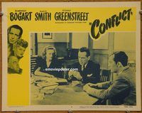 d149 CONFLICT vintage movie lobby card #3 R56 Humphrey Bogart, Alexis Smith