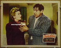 d155 COUNTERFEITERS vintage movie lobby card #5 '48 Lon Chaney Jr close-up!