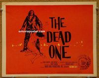d810 DEAD ONE vintage movie title lobby card '60 Barry Mahon, voodoo rituals!