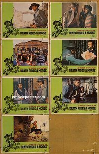 e747 DEATH RIDES A HORSE 7 vintage movie lobby cards '68 Lee Van Cleef