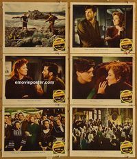e638 DESIRE ME 6 vintage movie lobby cards '47 Greer Garson, Robert Mitchum