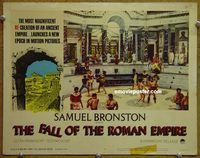 d233 FALL OF THE ROMAN EMPIRE vintage movie lobby card #4 '64 gladiators fight