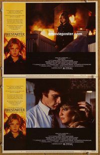 e119 FIRESTARTER 2 vintage movie lobby cards '84 very young Drew Barrymore!