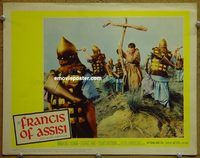 d263 FRANCIS OF ASSISI vintage movie lobby card #2 '61 Bradford Dillman