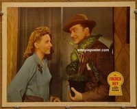 d264 FRENCH KEY vintage movie lobby card '46 Albert Dekker, Evelyn Ankers