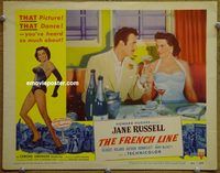 d265 FRENCH LINE vintage movie lobby card #2 '54 Jane Russell, Gilbert Roland