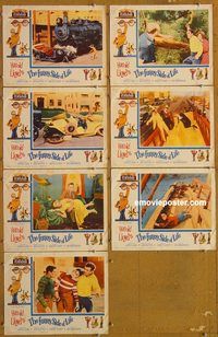 e756 FUNNY SIDE OF LIFE 7 vintage movie lobby cards '62 Harold Lloyd