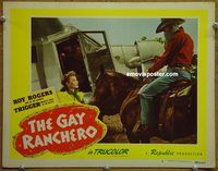 d272 GAY RANCHERO vintage movie lobby card #6 '48 Roy Rogers, Tito Guizar