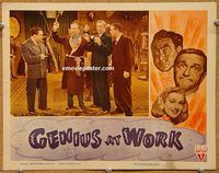 d273 GENIUS AT WORK vintage movie lobby card '46 rare Bela Lugosi scene!