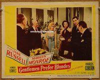 d274 GENTLEMEN PREFER BLONDES vintage movie lobby card #6 '53 Monroe