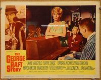 d275 GEORGE RAFT STORY vintage movie lobby card #1 '61 Barrie Chase