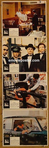 e437 GODFATHER 4 vintage movie lobby cards'72 Francis Ford Coppola, Al Pacino