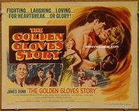 d835 GOLDEN GLOVES STORY vintage movie title lobby card '50 boxing, James Dunn