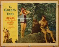 d289 GOLDEN IDOL vintage movie lobby card '54 Sheffield,Bomba the Jungle Boy!