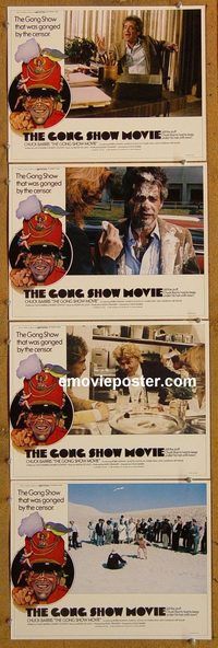 e438 GONG SHOW MOVIE 4 vintage movie lobby cards '80 Chuck Barris