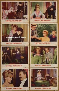 e857 HOTEL PARADISO 8 vintage movie lobby cards '66 Alec Guinness, Morley