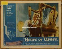 d317 HOUSE OF USHER vintage movie lobby card #2 '60 Edgar Allan Poe