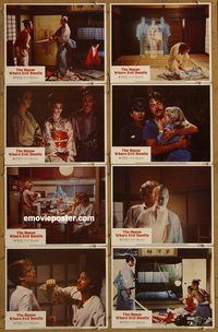 e858 HOUSE WHERE EVIL DWELLS 8 vintage movie lobby cards '82 horror!