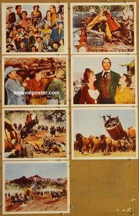 e766 HOW THE WEST WAS WON 7 vintage movie lobby cards '62 John Ford epic!