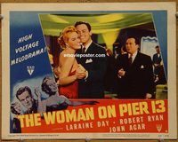 d330 I MARRIED A COMMUNIST vintage movie lobby card 1950 Woman on Pier 13!