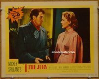 d332 I THE JURY vintage movie lobby card #2 '53 3-D, Mickey Spillane