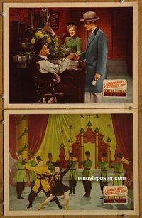 e144 I WONDER WHO'S KISSING HER NOW 2 vintage movie lobby cards '47 Haver