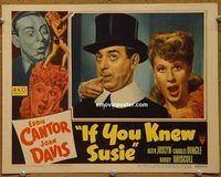 d335 IF YOU KNEW SUSIE vintage movie lobby card #2 '47 Eddie Cantor, Davis