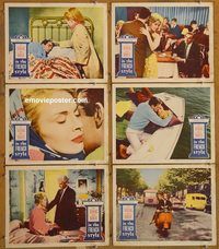 e665 IN THE FRENCH STYLE 6 vintage movie lobby cards '63 Jean Seberg