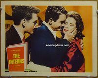 d344 INTERNS vintage movie lobby card '62 James MacArthur, Cliff Robertson