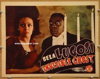 d346 INVISIBLE GHOST #3 vintage movie lobby card '41 scared Clarence Muse!