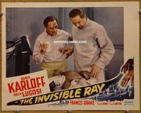 d348 INVISIBLE RAY vintage movie lobby card #5 R48 Bela Lugosi with baby!